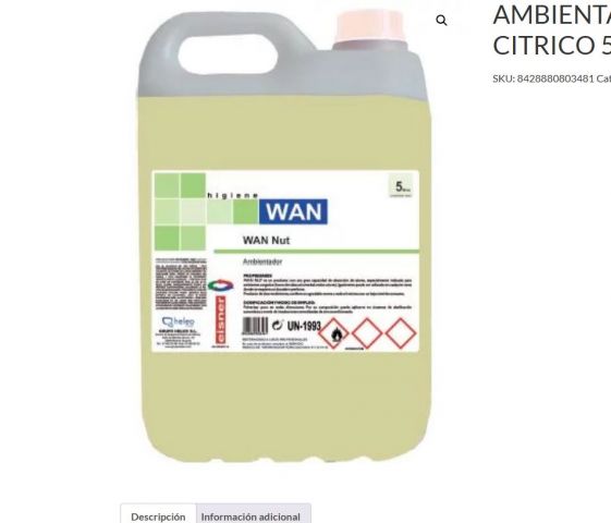 AMBIENTADOR WAN NUT citrico 5L
